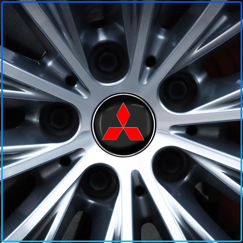 For Mitsubishi Lancer 7 8 I200 Pajero Montero Sport Outlander ASX Mirage Eclipse4Pcs 60MM Car Wheel Center Hub Cap Car Accessories