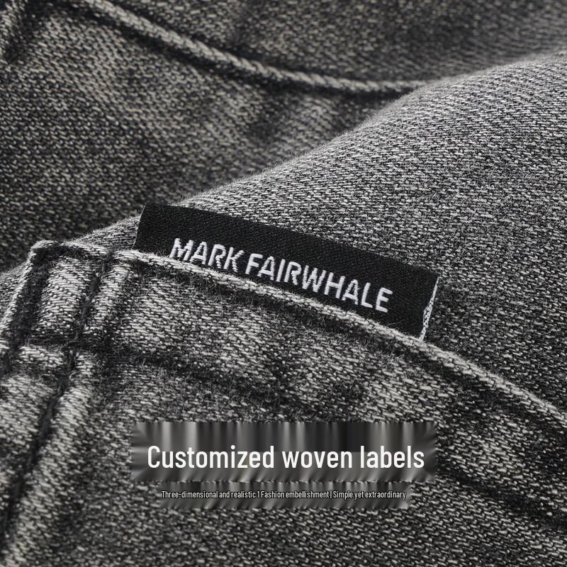MARK FAIRWHALE Men's Retro American Soft Stretch Straight Jeans