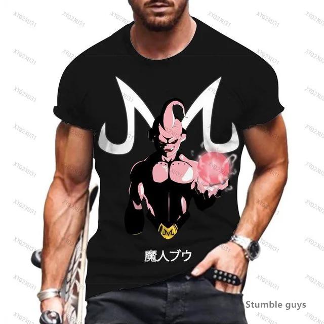 Trendy Summer Dragon Ball Men's Tee Fashion Casual Anime Kids T-Shirt Man Gym Workout Clothing Jersey Sportswear
