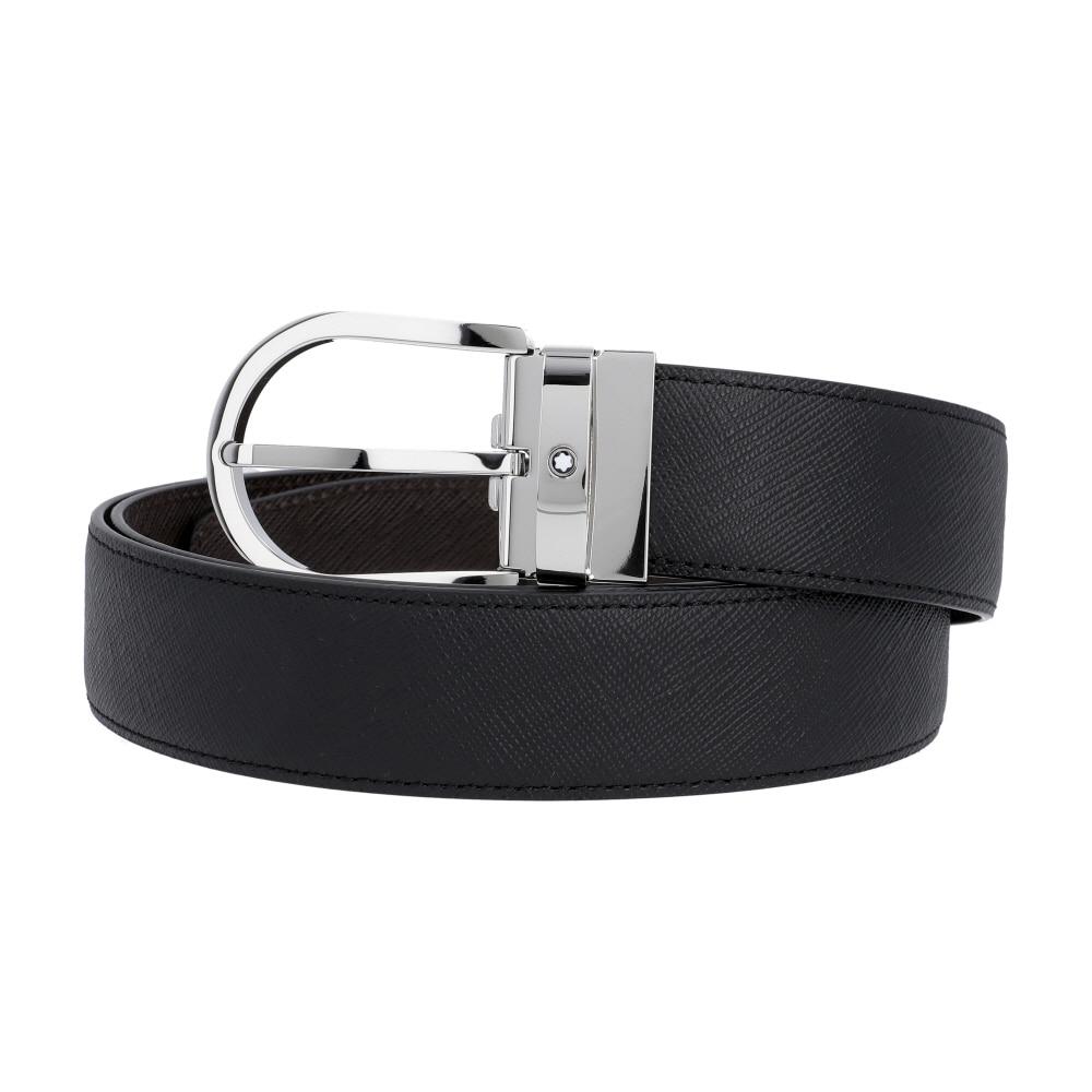 Montblanc Horseshoe Reversible Belt Black Brown