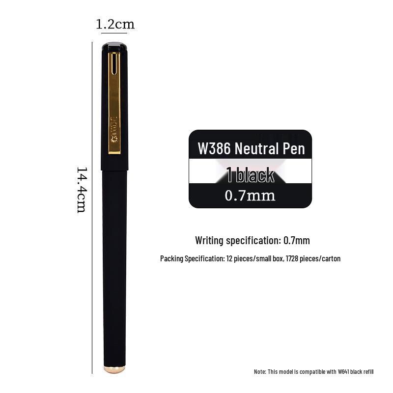 Schwarzer Neutraler Kalligraphie-Stift: 5000-Jahres-Großkapazität, Schreibübungen für Schüler, Grüner Augenschutz