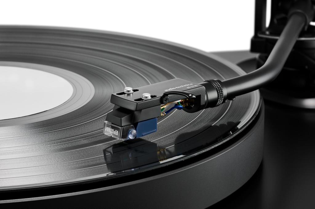 Audio-Technica AT-VM520xEBH VM-type Stereo Cartridge with Headshell, Bonded Elliptical Stylus, Aluminum Pipe Cantilever