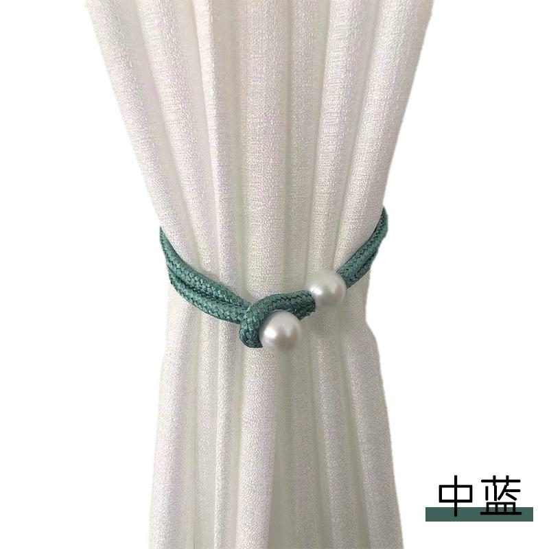 Creative Pearl Binding Rope and Tie for Curtain Decoration Light Luxury Living Room Curtain Buckle