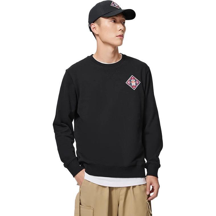 Li Ning Sports Life Collection Sweatshirt Unisex Black AWDSF47-1
