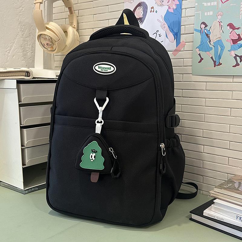 School Bag Korean Version Contrasting Colors, High Quality and Large Capacity, Junior High School Student School Bag, High Value Ridge Protection