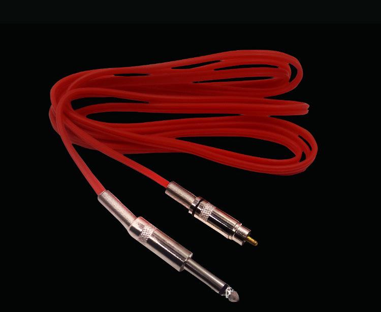 2.4m RCA Soft Silicone Tattoo Machine Direct Plug Hook Line Auxiliary Tool.
