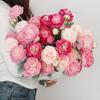 Lotus Silk Peony Flower Arrangement for Living Room or Dining Table Decor