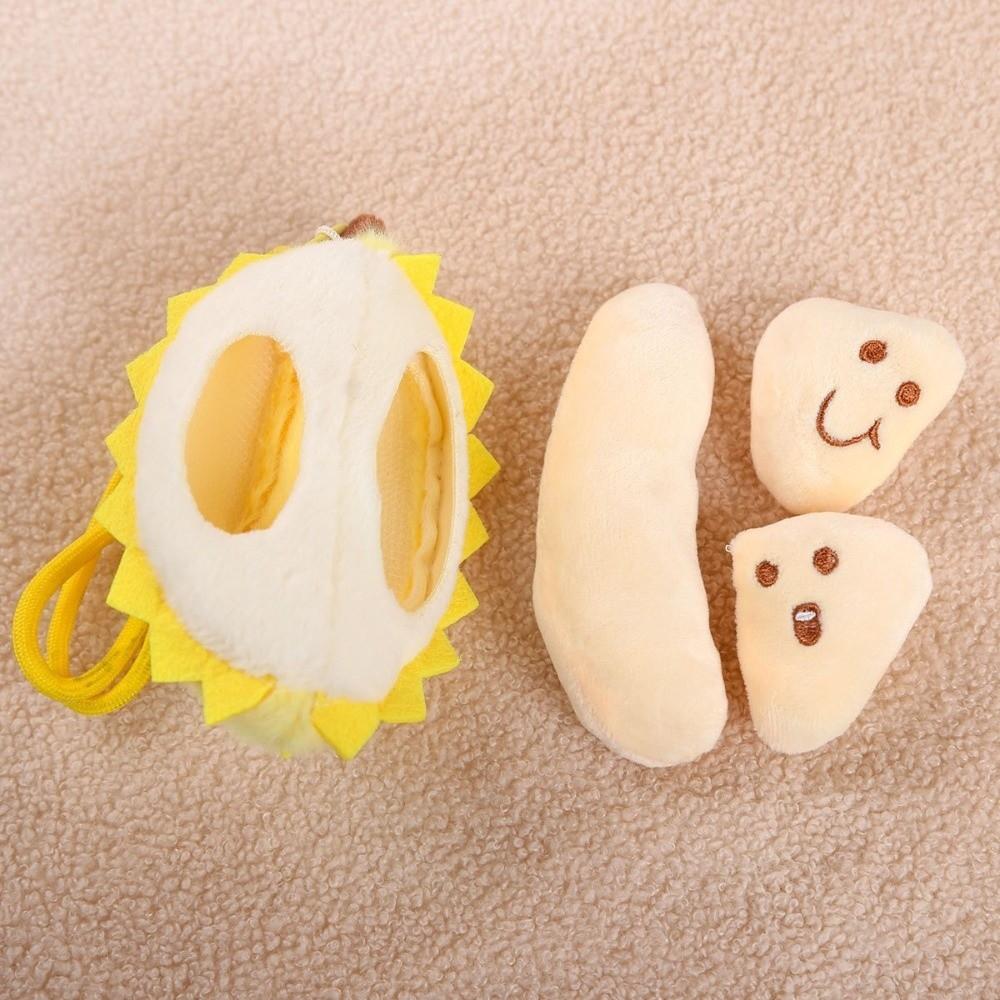 Portable Durian Fruit Plush Toy Detachable Durian Doll Gifts Fruit Durian Pendant
