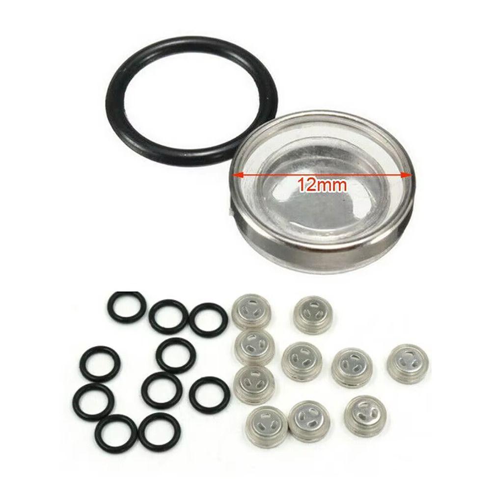 1Pcs Brake Master Cylinder Brake Pump Oil Mirror Dirt Gasket Clutch Reservoir Sight Glass Upper/Rear Brake Pump 12mm 18mm