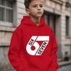 Unisex Graphic Fun 67 Hooded Pullover Sweater Long-sleeved Comfortable Stylish Street Style Long-sleeved Children's Wear