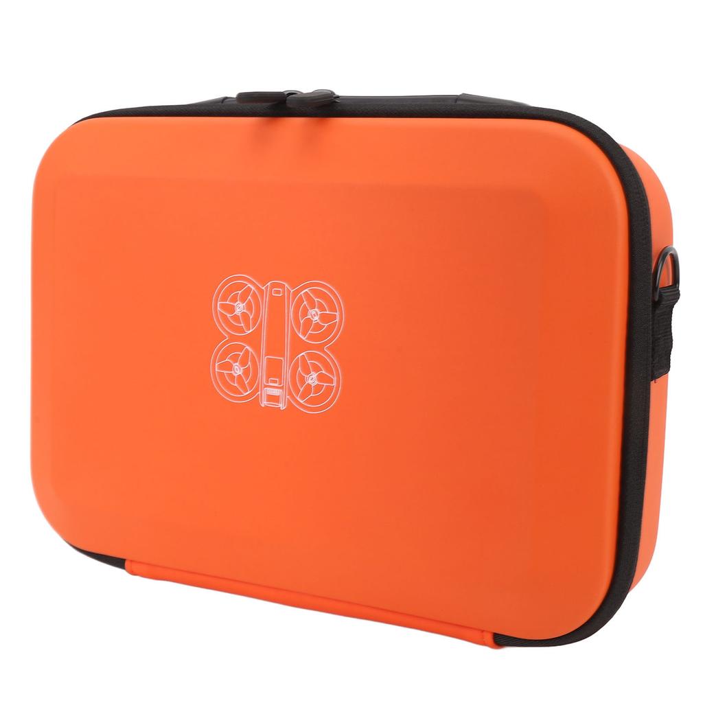 Drone Storage Bag PU Carrying Case with Shoulder Strap for NEO Drone and Accessories Orange