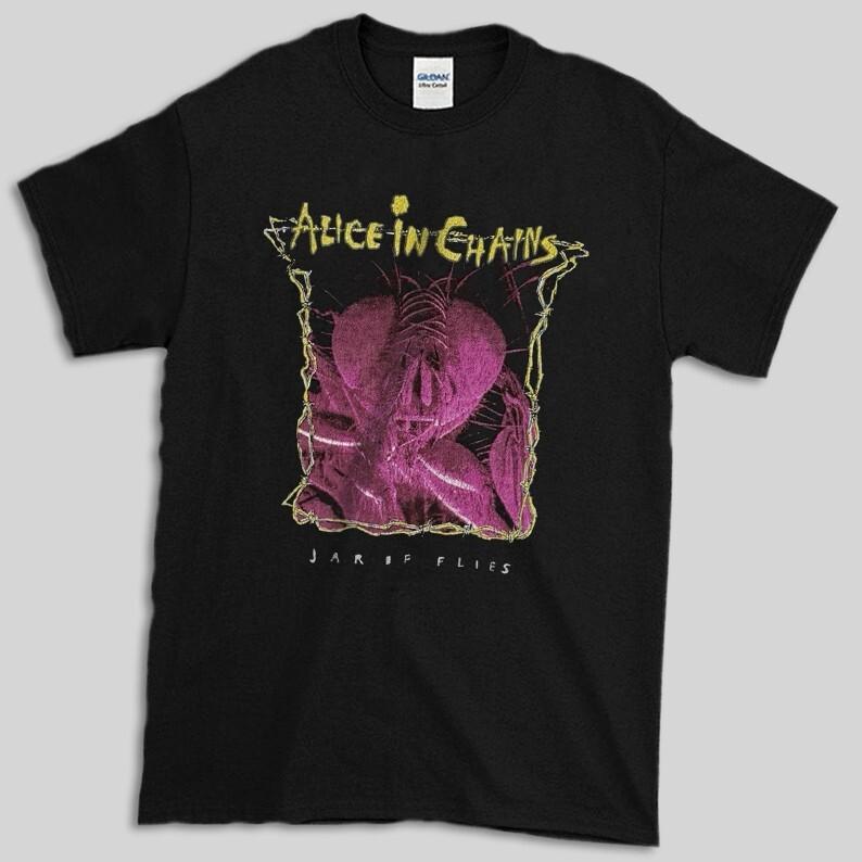 Винтажная футболка Alice In Chains Jar of Flies 2004 года Размер S-2XL черная Унисекс XL