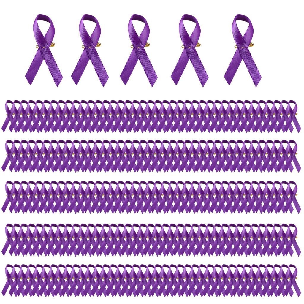 200PCS Colorful Ribbon Lapel Pins Solidarity Ribbon Pins Ribbon Texture Suitable for Volunteer and Nonprofit Events