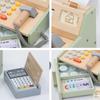 Children's Wooden Cash Register Educational Puzzle Playset