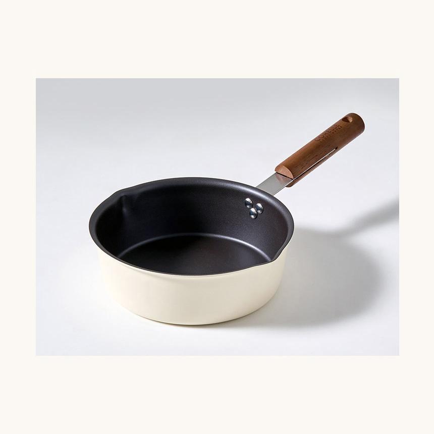 CORELLE Chocolate Nonstick Wok Pan (20cm) No PFOA Ivory