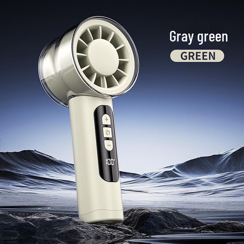 High-Speed Portable Mini USB Fan - Compact Electric Handheld with Digital Display, Perfect Student Gift High-Speed Fan