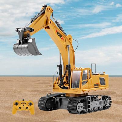 Remote Control Excavator Toy RC Truck for Kids 6 7 8 9 10 Years Old Children