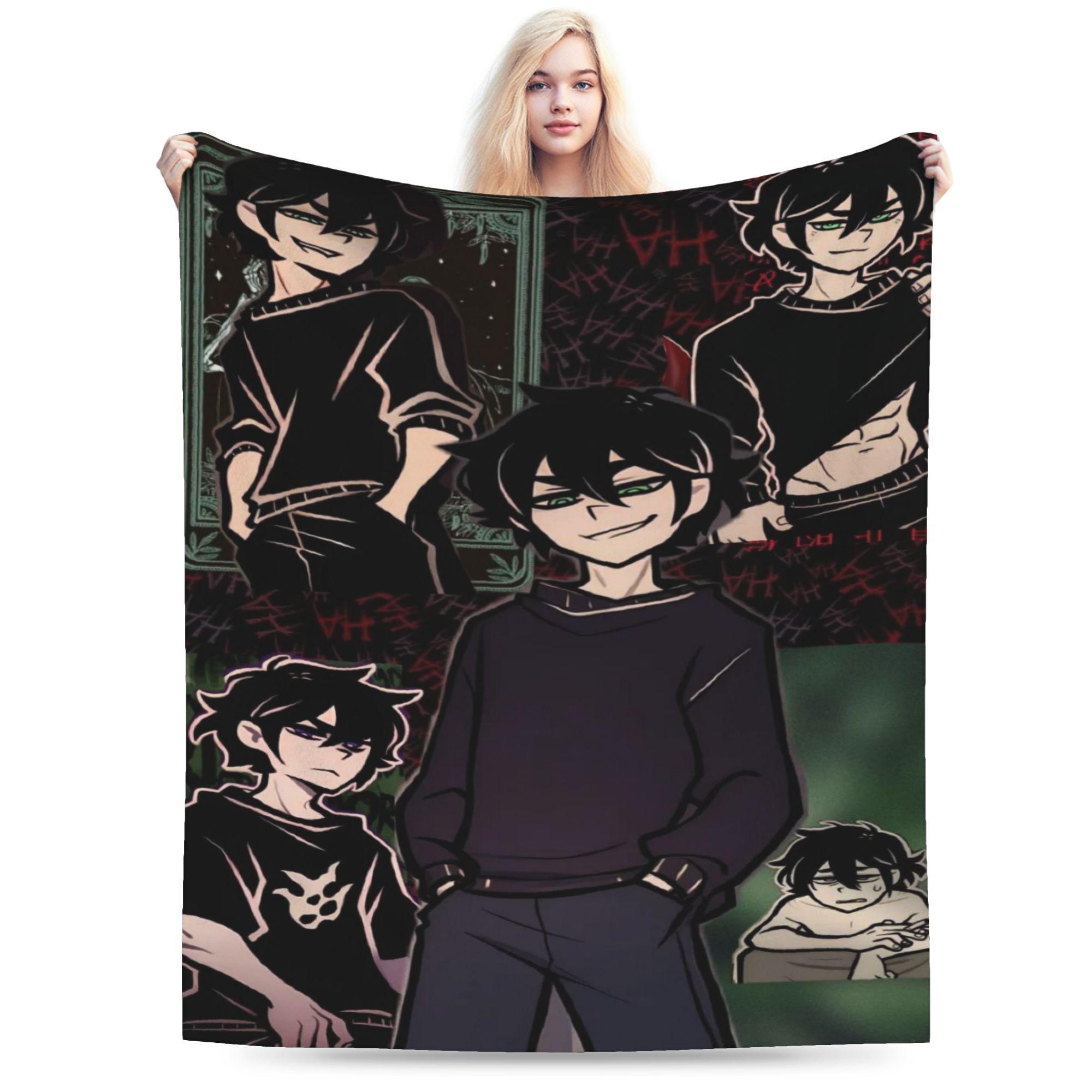 TCOA-The Coffin Of A-Andy And Leyley Comfortable Blanket Aesthetic Camping Throw Blanket Bedroom Flannel Bedspread Sofa Cover 75X95CM