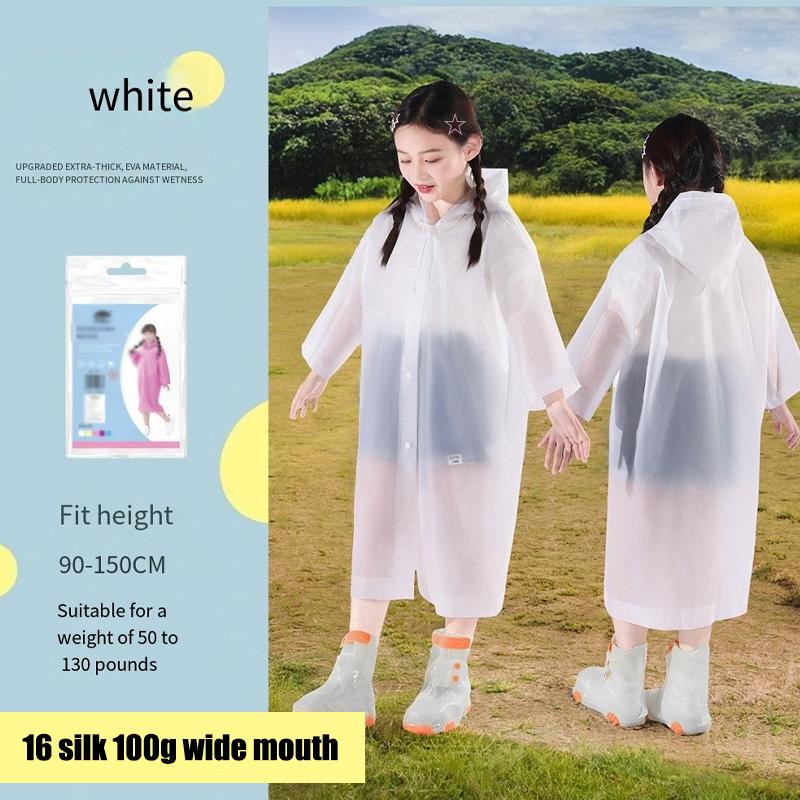 Kinder Wasserdichtes Regenponcho Nicht Einweg Reise Regenbekleidung Mantel Junge Mädchen Outdoor Wanderjacke Kinder Regenmantel Kinder Regenbekleidung