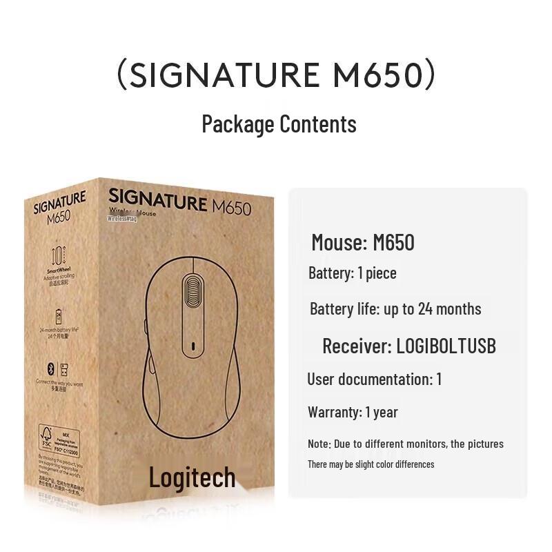 Logitech M650 Wireless Silent Mouse