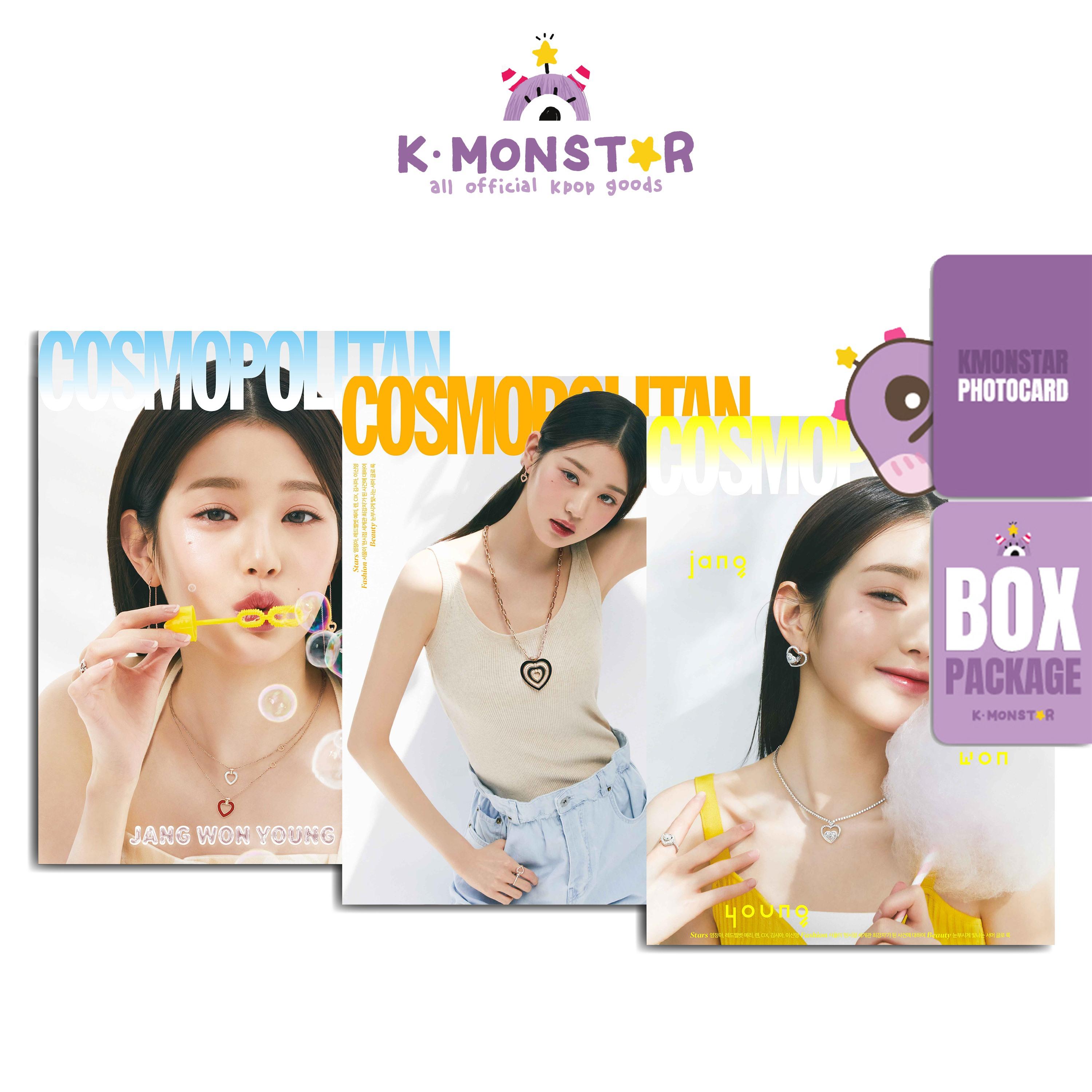 

2023.JULY COSMOPOLITAN KOREA IVE JANG WONYOUNG 3-х типная обложка