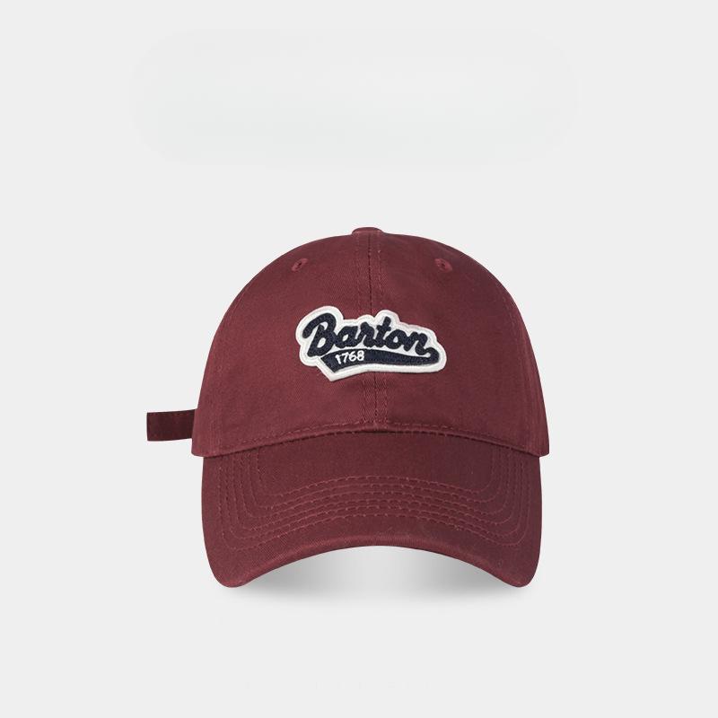 Korean Versatile Baseball Cap for Men and Women New Spring and Summer Versatile Fashion Letters Wide Brim Soft Top Baseball Cap Trendy