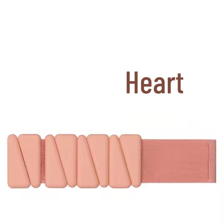 

Регулируемый силиконовый утяжеленный браслет для йоги и фитнеса - Красочный спортивный аксессуар 2 lbs розовый/телесный