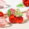 CH57 5Pcs Acrylic Fruit Strawberry Beads Beautiful Beads Transparent Handmade Diy Necklace Jewelry Handmade Beads Accessories