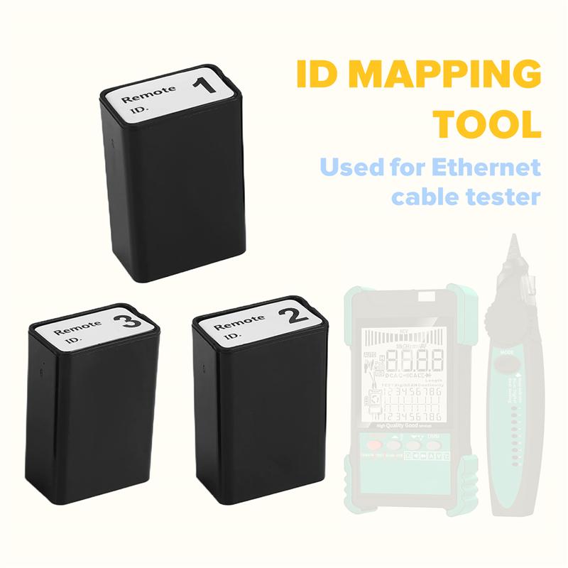 A96I-ET618 Network Cable Tester With LCD Display Analogs Digital Search POE Test Cable Wiremap Tester ID Mapping Tool