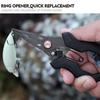 Stainless Steel Luya Pliers Multi-Functional Fish Control Device Anti-Rust Teflon Coating Small Mouth Fishing Pliers Cutting Lin
