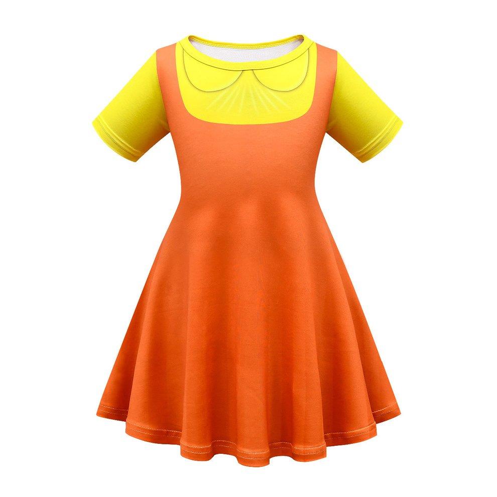 Vestido sin mangas para calamares 123 personas de madera cosplay vestido de televisión coreana Vestido sin mangas para calamares 123 personas de madera cosplay vestido de televisión coreana