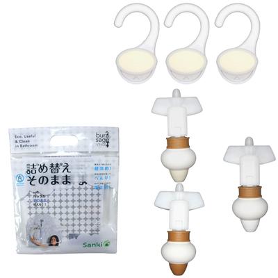 Refill As Is Sanki Mini Series Ivory Set MS-6BRWI Brown, White, 3-color