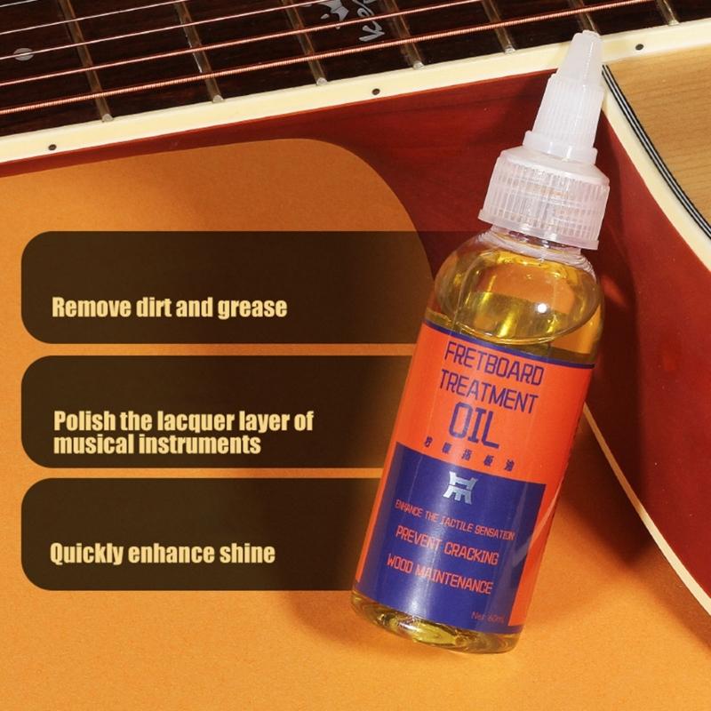 Comprehensive Acoustic Guitar String Care with Natural Lemon Oil for Fretboard Protection Cleaning and Portable Use