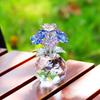 Colorful K9 Crystal Forget Me Not Crystal Flower Flower Birthday Gifts for Wedding Anniversary Gifts for Friends and Retirement Wedding Day Gifts for