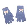 Plush Gloves for Cycling Warm and Plush Touch Screen Butterfly Knot Knitted Gloves for Women In Winter