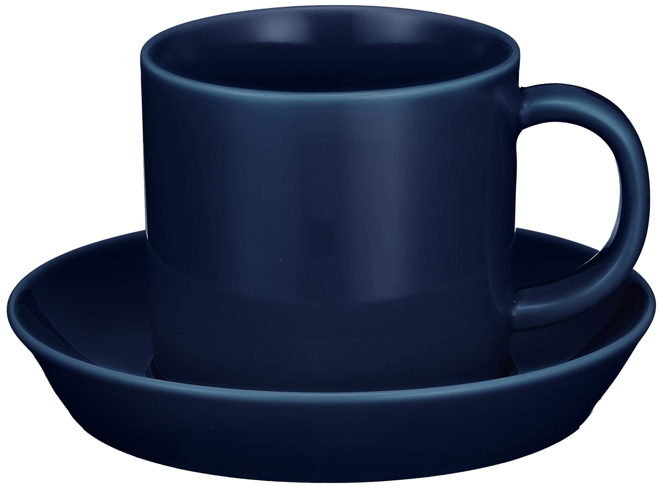 

Hasami ware coffee cup and 18284 Common saucer, blue, синий