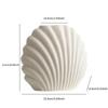 Creative Striped Scallop Ceramic Vase, Interior Decoration Ornament, Dining Table Flower Arrangement Container, Home Decoration