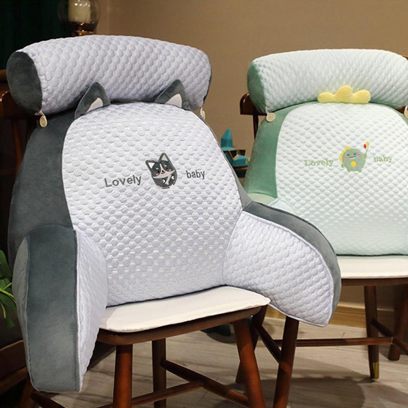 Ice Silk Pregnant Women's Bedside Cushions Waist Pillows Bedside Soft Large Backrest Waist Cushion Triangular Reading Pillow