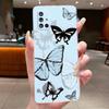 Phone Case For Samsung Galaxy M31S M51 Flower Butterfly Protective Cases For Samsung M31 M21 Transparent Soft Silicone TPU Cover