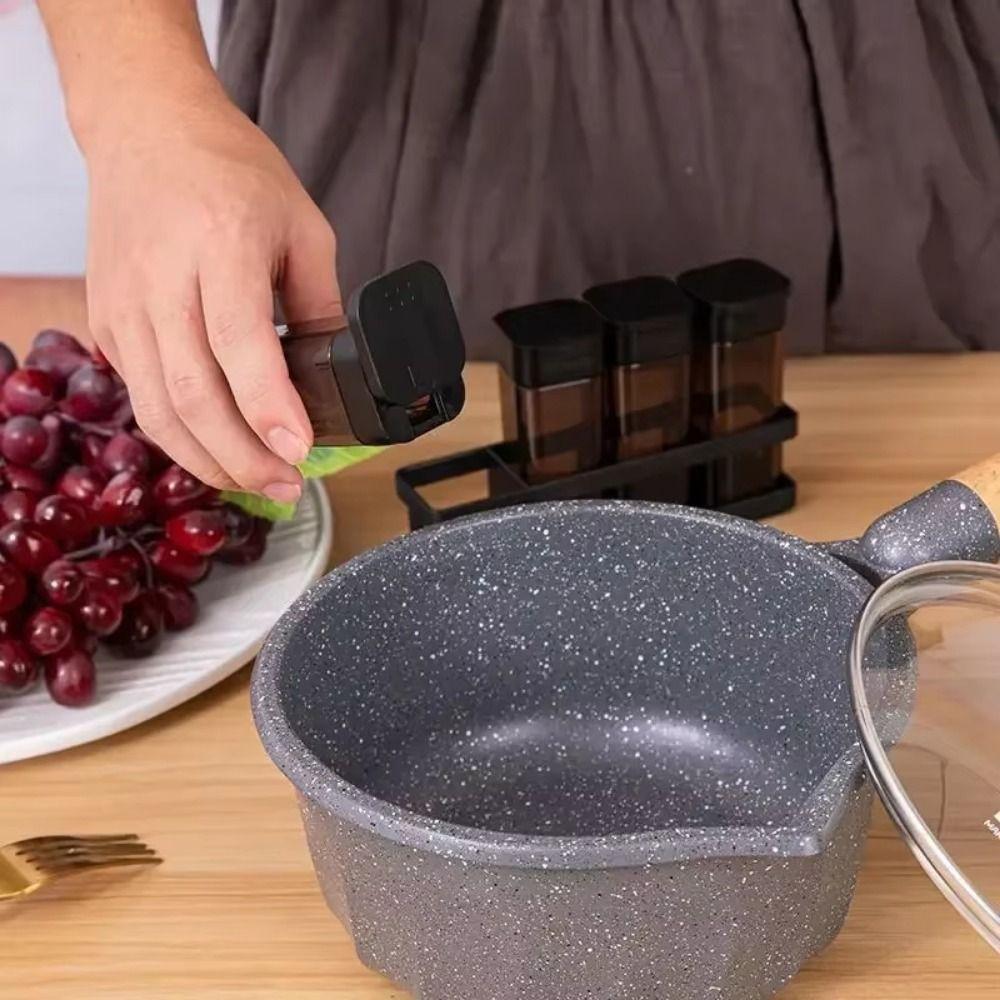 8Pcs Sealed Spice Combination Set Transparent Seasoning Jars Set  Kitchen Supplies