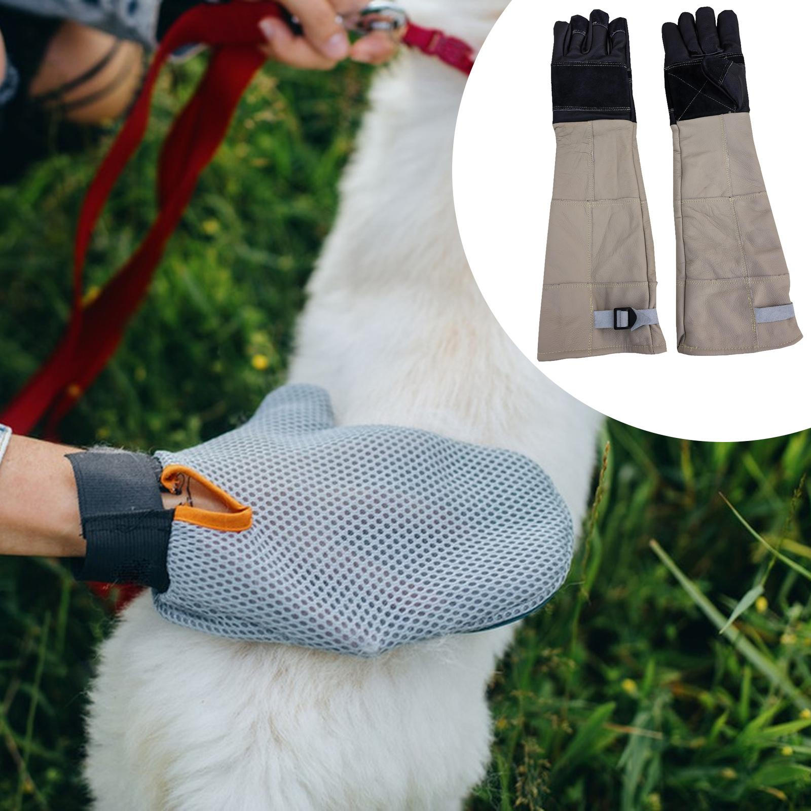 

Animal Handling Gloves Snake Handle Glove Tear Resistance Multi Function Long Cuff Anti Bite