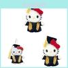 Hello Kitty Graduation Plush Toy With Soft Short Pile For Collectors And Kids