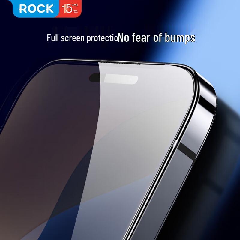 ROCK Tempered Glass Privacy Screen Protector for iPhone 16 Pro