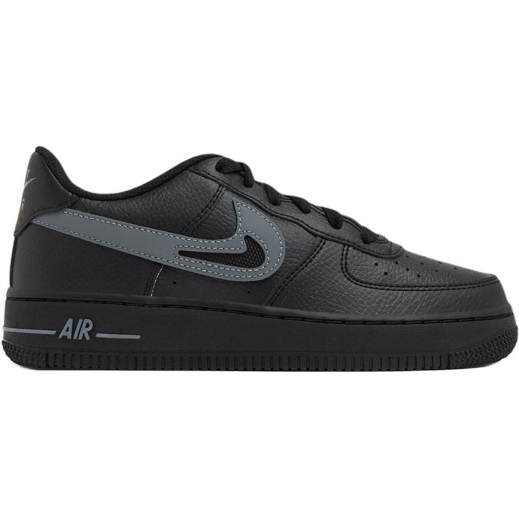 New Nike Air Force 1 Low Black Grey GS FQ2413-001