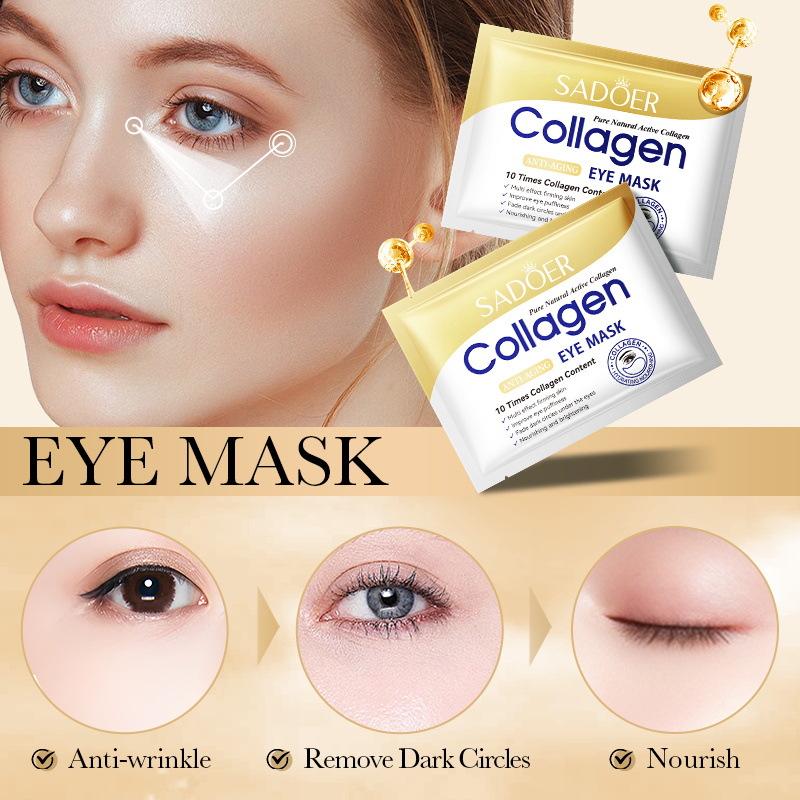 Eye maskBone Collagen Anti Wrinkle Multi Effect Firming Eye Mask 7.5g, Moisturizing the Eyes, Eye Care, Removing Dark Circles, Whitening