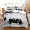 Morat Bedding Set Single Twin Full Queen King Size Bed Set Adult Kid Bedroom Duvetcover Sets Hip Hop Anime Bed Sheet Set