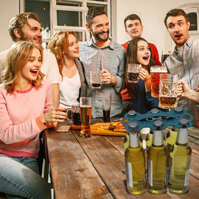 Yousheng Beer Stand Beverage Carrier Holder for 6 Bottles Portable Bar KTV Beer Rack Multi-purposeCup Holder for BBQ Parties