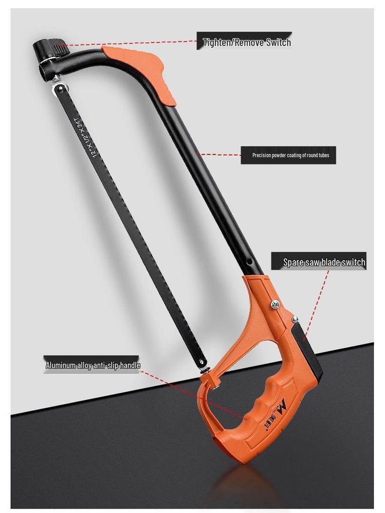 Hacksaw Frame: Multifunctional Hand Saw for Metal & Wood Cutting