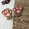 14Colors Girl Warm Fluffy Lovely Fingerless Bear Cat Paw  Gloves Plush