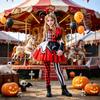 Halloween Children's Costumes: Spooky Clown Outfit, Funny and Bizarre Costume, Scary Doll, Girls' Carnival Dress